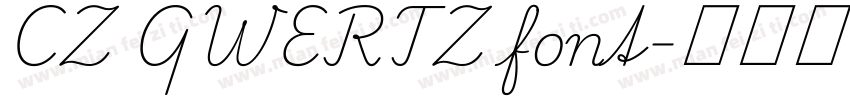 CZ QWERTZ font字体转换